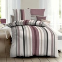 POSTELJINA FLANEL STRIPE BORDEAUX