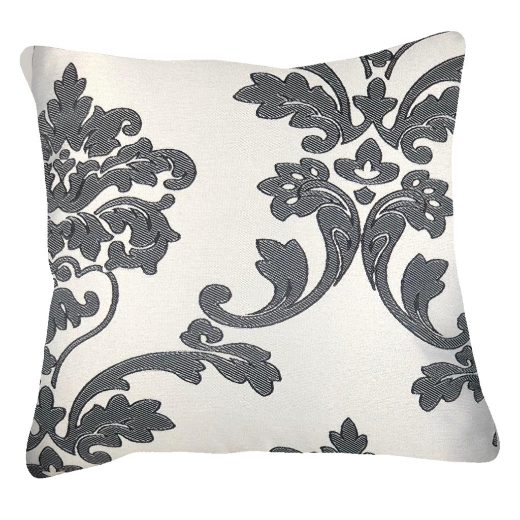 UKRASNA JASTUČNICA DAMASK EMBOSSED KREM/CRNA