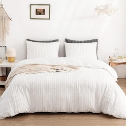 POSTELJINA TUFTED VERTICAL WHITE