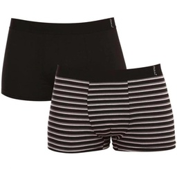 SET OD 2 BOKSERICE BLACK/GREY STRIPE L