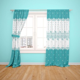 [P-20800738] SET OD 2 ZAVJESE PORTOBELLO TEAL