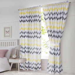 SET OD 2 ZAVJESE ZIGZAG YELLOW