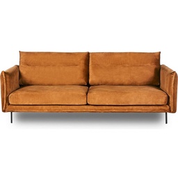 [8785260710723] SOFA ART COPPER BROWN 3 SEAT